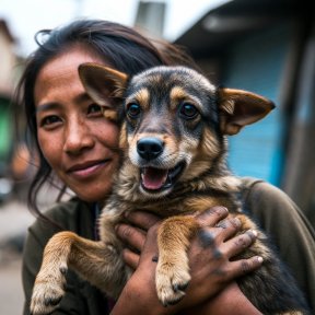 היא אימצה כלב רחוב קטן ומסכן, ואז משהו מצחיק בלתי נתפס קרה